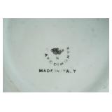 Vintage Capodimonte Porcelain Swan Planter or Centerpiece Dish with Gold Accents.