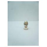 Vintage Fenton Hand-Painted Glass Egg on a Pedestal. Hand painted, signed, numbered. 1996