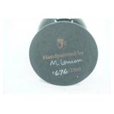 Vintage Fenton Hand-Painted Glass Egg on a Pedestal. Hand painted, signed, numbered. 1996