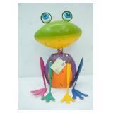 Metal Frog Art Decor NEW with Tags. 12" tall by 7.5" wide