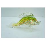 Hand-Blown Art Glass Fish Sculpture. Murano-Style