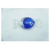 Vintage Murano-Style Hand-Blown Art Glass Candy Paperweight