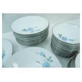 Vintage 1970s Noritake "Sylvia" pattern China.