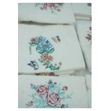 13 Embroidered Dish Towels NEW