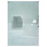 Acrylic 8x10 tabletop holders, and acrylic business card holders