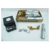 Linen Napkins black and white variety, variety of metal napkin holders