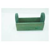 Wood Caddy with cut out heart ends,10" x5" x6.5"