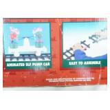 North Pole Christmas Express Animated Train set , plays Christmas Carols, appears complete