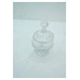Vintage Crystal Candy Dish with lid,6"