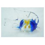 Art Glass Hand  Blown angel fish, 6" x5"