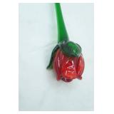 Art Glass Flower, Hand-Blown