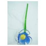 Art Glass Flower, Hand-Blown