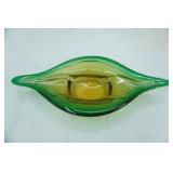 Vintage Luciano Gaspari Murano Glass Gondola Bowl. 17"x8"x3"