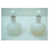 Vintage Fenton Hobnail Opalescent Perfume Bottles
