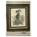 Vintage David Gray Marble Relief Etching. Numbered 114/950