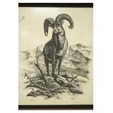 Vintage David Gray Marble Relief Etching. Numbered 114/950