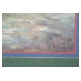 Vintage Framed Art Print of Whitetail Deer By Julia Crainer