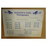 Vintage Aerial Farm Photo. Framed 25"x 20.5"