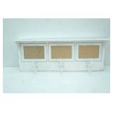 Decorative coat rack with picture frames
