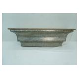 Galvanized Metal and Wood Shelf. 31.5"x8"x10"