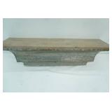 Galvanized Metal and Wood Shelf. 31.5"x8"x10"