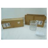 Modern Metal & Crystal Pendant Light Shades 6ct NEW