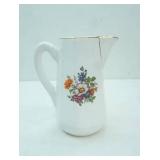 Loucarte Gold Trimmed Ceramic Pitcher, made in Portugal.