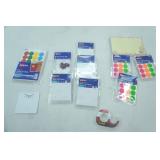 Label Stickers, Notecards, Scotch Tape, Jewelry Tags