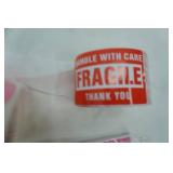 Fragile Handle With Care Stickers & Thank You Stickers