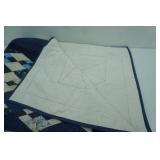 Quilted Afghan and Table Centerpiece