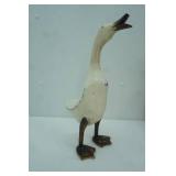 Wooden Goose Sculpture 17" tall
