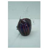 Hand-Blown Art Glass Fish Figurine 7" tall by 5" wide