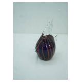 Hand-Blown Art Glass Fish Figurine 7" tall by 5" wide