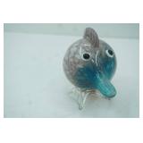 Vintage Murano-Style Puffer Fish Figurine 6" tall by 7" long