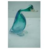 Hand-Blown Murano Art Glass Duck/Goose Figurine
