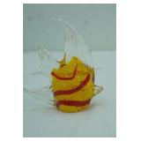 Art Glass Angelfish Sculpture. Murano/Murano-Style