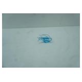 Vintage Art Glass Fish Figurine 3" long by 2" tall