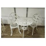 Cast Iron Table and Chairs Set