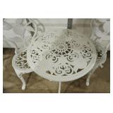 Cast Iron Table and Chairs Set