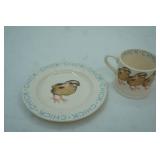 Vintage Bridgewater Baby Animals cup and saucer