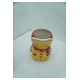 Temptations snowman canister,8"
