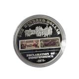 1875 Tribute Coin to Declaration of Independence and the $100 dollar bill. Very collectible! American Mint!