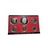 1974 Proof Set with 6 coins, including an Ike dollar! This is a very nice and hard-to-find set.