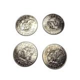 Mixed Lot of Eisenhower Silver Dollars - lot of 4