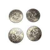 Mixed Lot of Eisenhower Silver Dollars - lot of 4