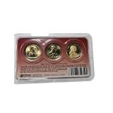 2021 Native American $3 Coin Set - Includes P, D, and S Mint coins. Uncirculated collection