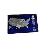 2024 Proof State Quarter Set of 5 Coins - S Mint Mark, includes Wisconsin.