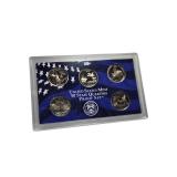 2024 Proof State Quarter Set of 5 Coins - S Mint Mark, includes Wisconsin.