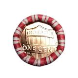 Three rolls of uncirculated pennies: one is 2024-D mint, and the other two are unknown (Shield out).