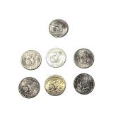 Seven different Susan B. Anthony coins from various years and mint marks - they are nice coins!